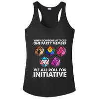 When Someone Attacks One Party Member We Roll For Initiative Ladies PosiCharge Competitor Racerback Tank