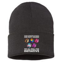 When Someone Attacks One Party Member We Roll For Initiative Sustainable Knit Beanie