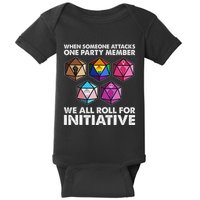 When Someone Attacks One Party Member We Roll For Initiative Baby Bodysuit