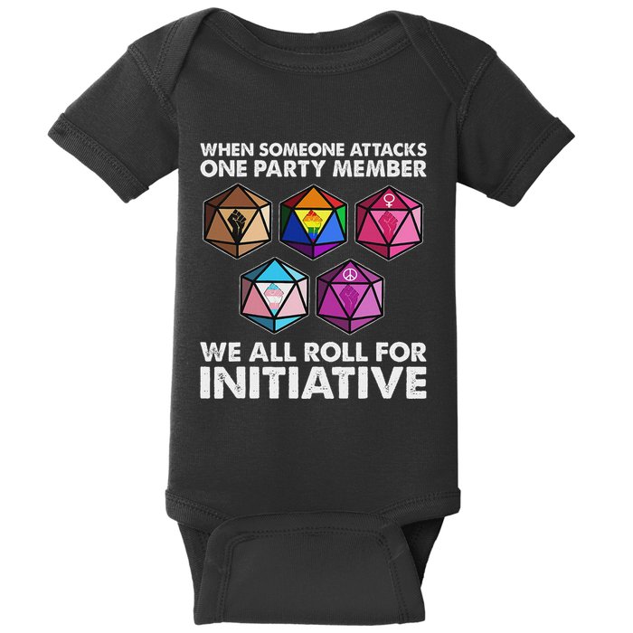 When Someone Attacks One Party Member We Roll For Initiative Baby Bodysuit