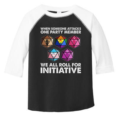 When Someone Attacks One Party Member We Roll For Initiative Toddler Fine Jersey T-Shirt