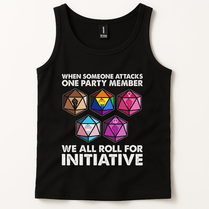 When Someone Attacks One Party Member We Roll For Initiative Tank Top