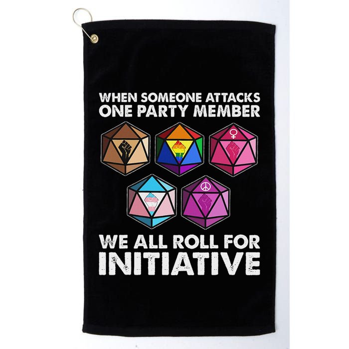 When Someone Attacks One Party Member We Roll For Initiative Golf Towel