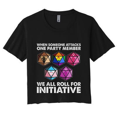 When Someone Attacks One Party Member We Roll For Initiative Crop Top