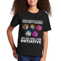 When Someone Attacks One Party Member We Roll For Initiative Kids T-Shirt