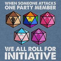 When Someone Attacks One Party Member We Roll For Initiative Garment-Dyed Sweatshirt