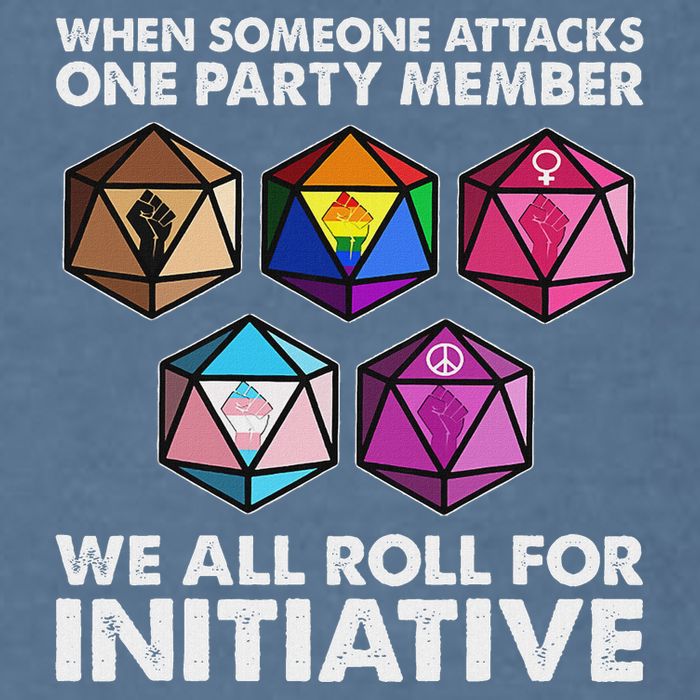 When Someone Attacks One Party Member We Roll For Initiative Garment-Dyed Sweatshirt