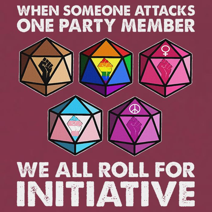 When Someone Attacks One Party Member We Roll For Initiative 16oz Travel Tumbler
