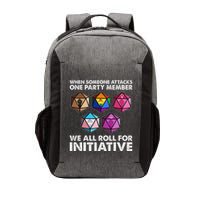 When Someone Attacks One Party Member We Roll For Initiative Vector Backpack