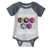 When Someone Attacks One Party Member We Roll For Initiative Infant Baby Jersey Bodysuit