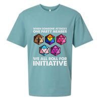 When Someone Attacks One Party Member We Roll For Initiative Sueded Cloud Jersey T-Shirt