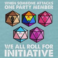 When Someone Attacks One Party Member We Roll For Initiative Sueded Cloud Jersey T-Shirt