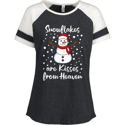 Wintertime Snowflakes Are From Heaven Snow Gift Enza Ladies Jersey Colorblock Tee