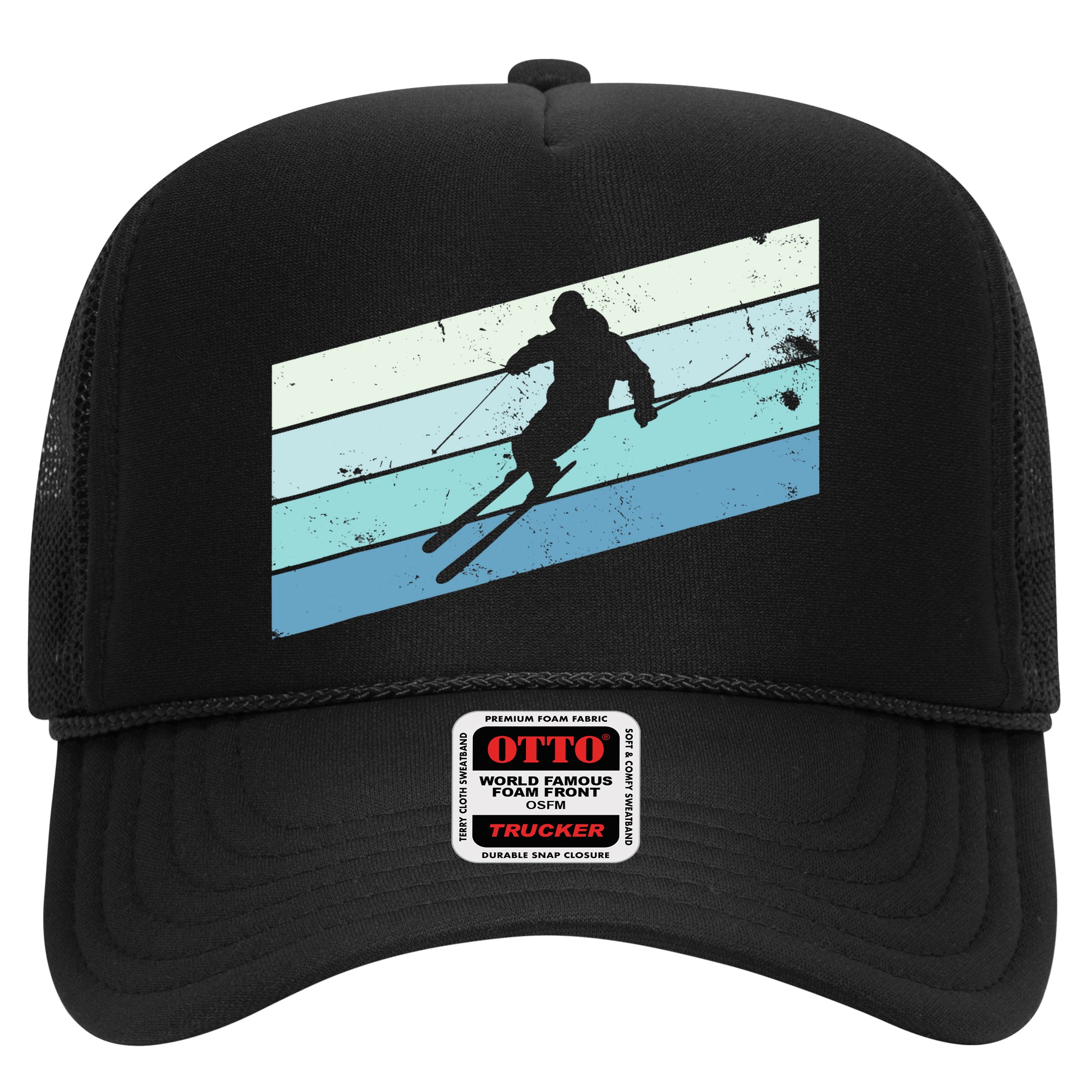 Winter Sports And Snow Skier Retro Snow Skiing Hat
