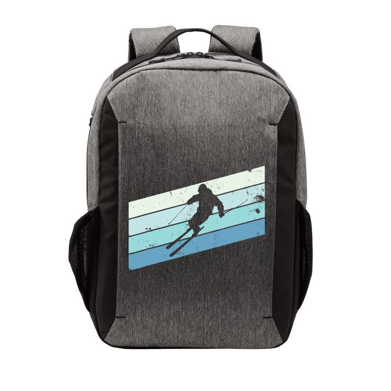Winter Sports And Snow Skier Retro Snow Skiing Vector Backpack