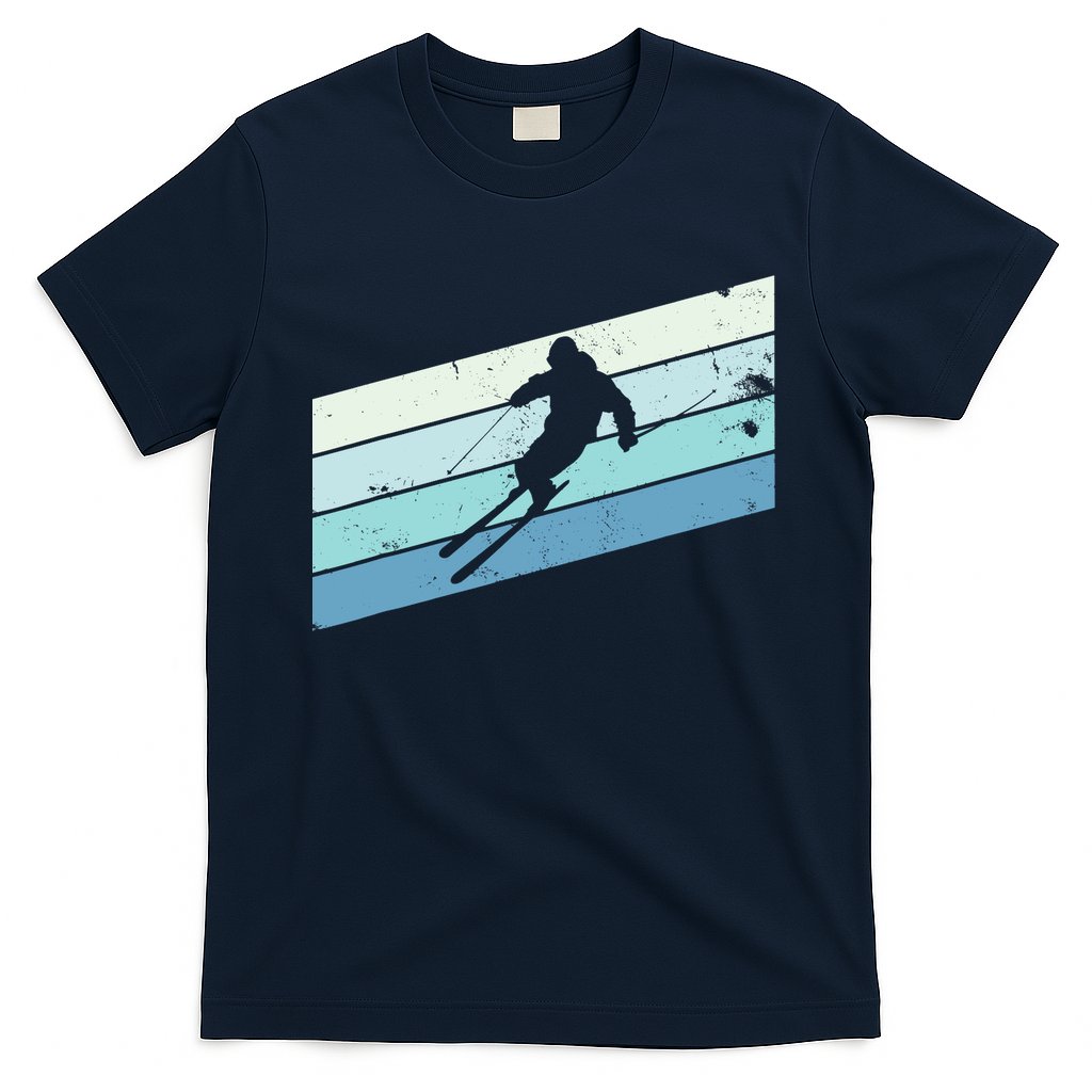Winter Sports And Snow Skier Retro Snow Skiing T-Shirt