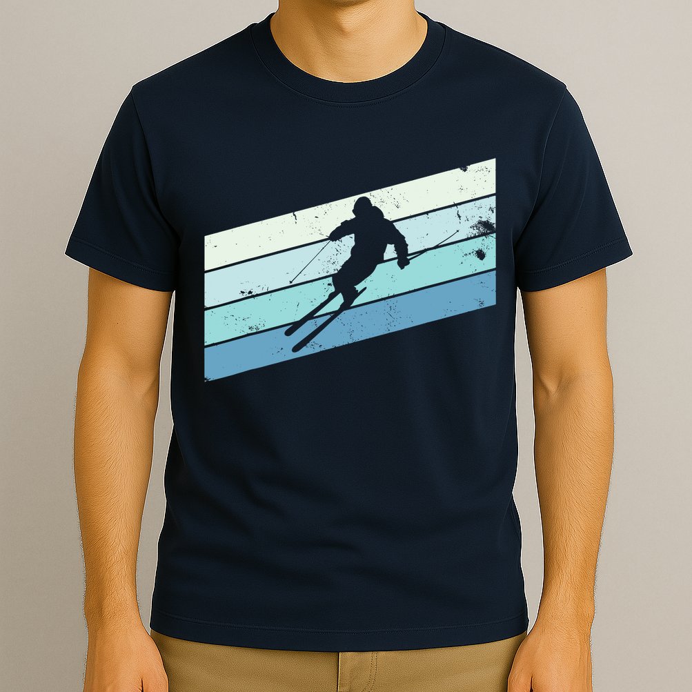 Winter Sports And Snow Skier Retro Snow Skiing T-Shirt