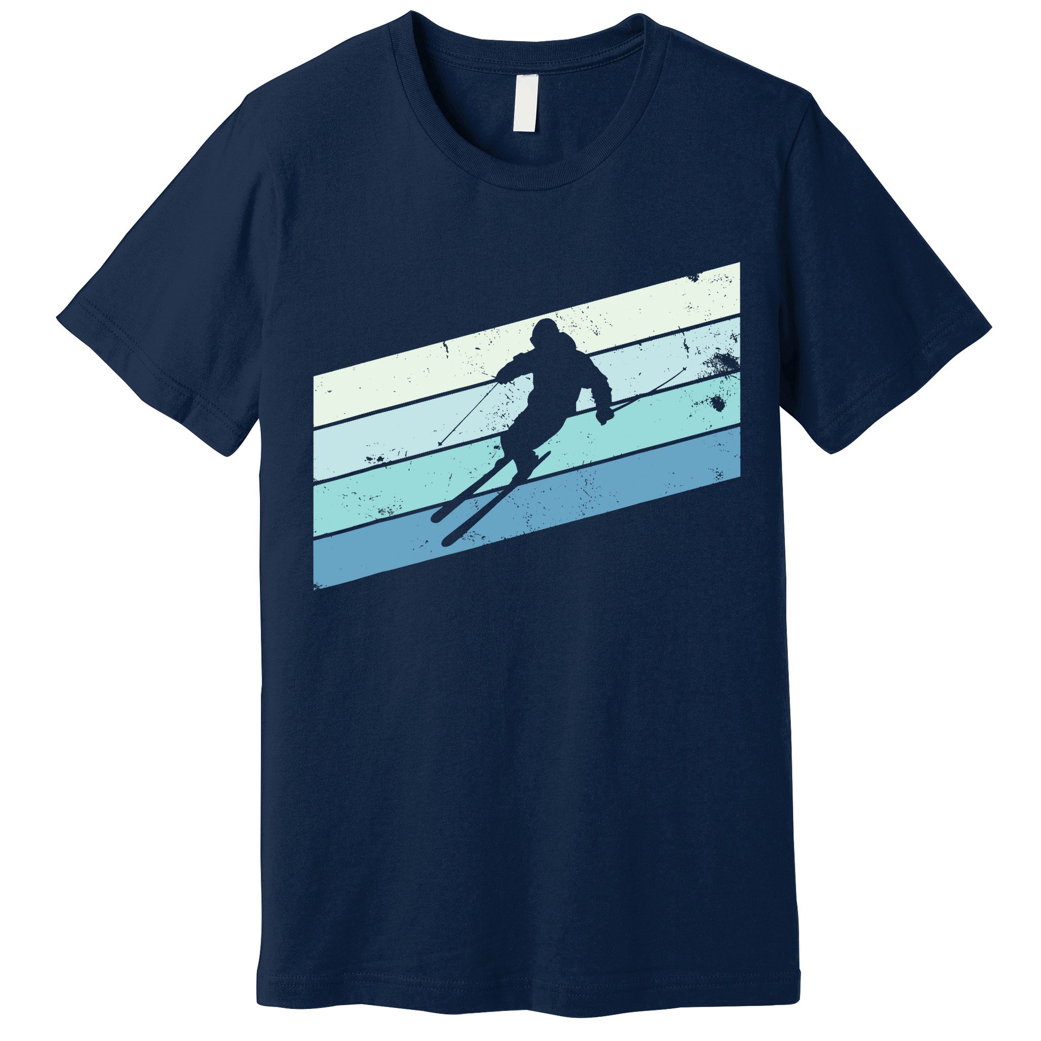 Winter Sports And Snow Skier Retro Snow Skiing Premium T-Shirt