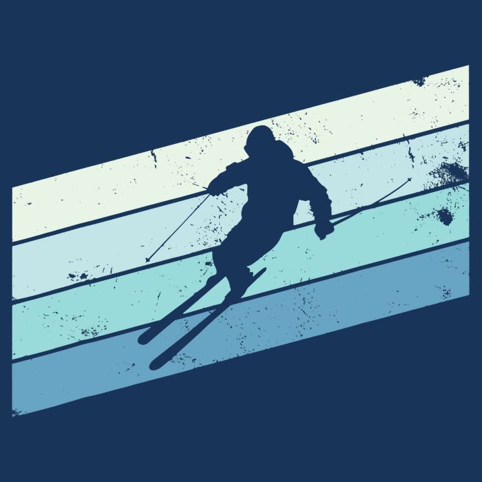 Winter Sports And Snow Skier Retro Snow Skiing Toddler T-Shirt