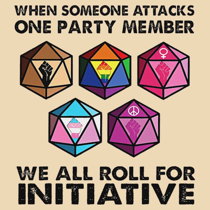 When Someone Attacks One Party Member We All Roll Drawstring Bag