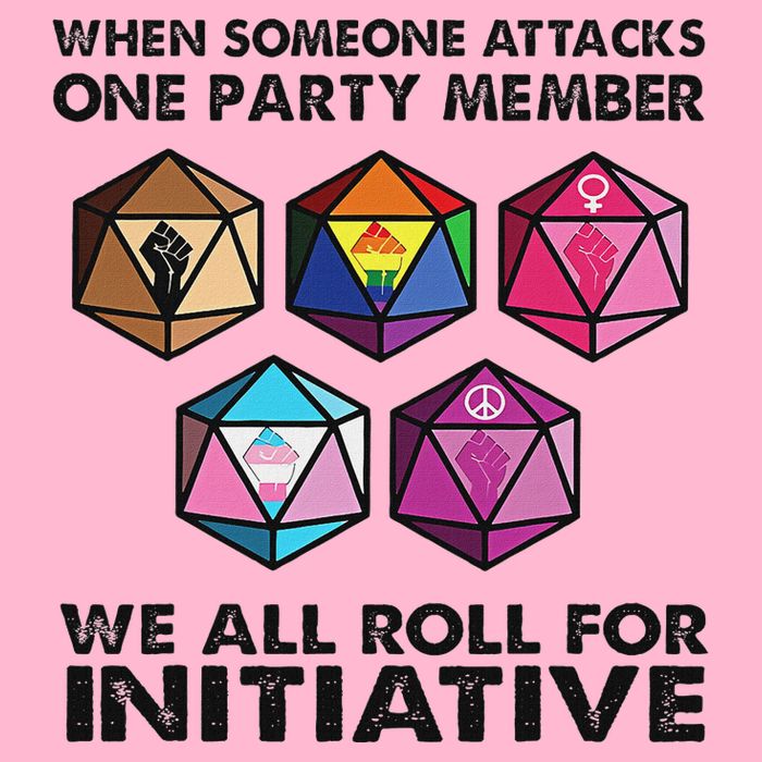 When Someone Attacks One Party Member We All Roll Mousepad