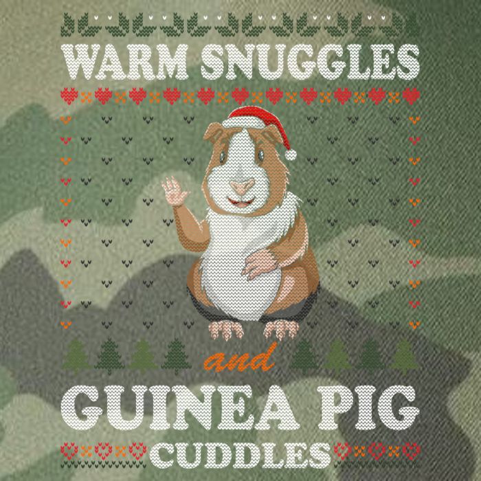 Warm Snuggles And Guinea Pig Cuddles Ugly Christmas Sweater Meaningful Gift Legacy Tie Dye Trucker Hat