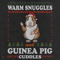 Warm Snuggles And Guinea Pig Cuddles Ugly Christmas Sweater Meaningful Gift 7 Panel Mesh Trucker Snapback Hat