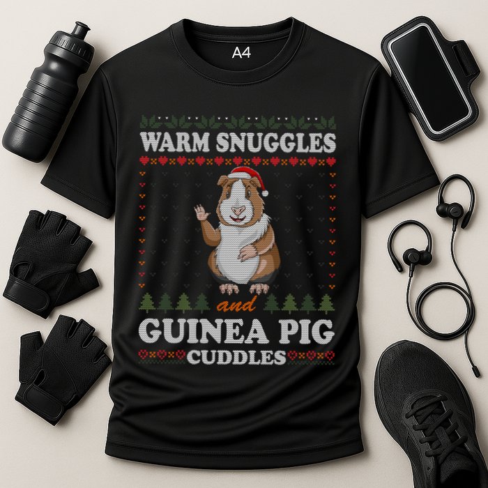 Warm Snuggles And Guinea Pig Cuddles Ugly Christmas Sweater Meaningful Gift Performance Shirt