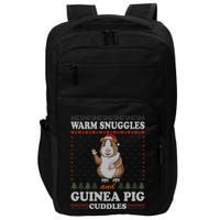 Warm Snuggles And Guinea Pig Cuddles Ugly Christmas Sweater Meaningful Gift Impact Tech Backpack