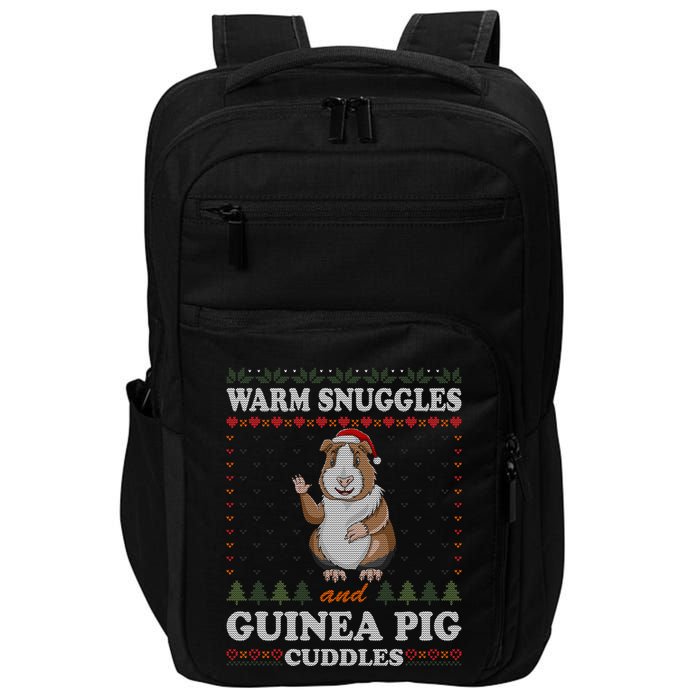 Warm Snuggles And Guinea Pig Cuddles Ugly Christmas Sweater Meaningful Gift Impact Tech Backpack