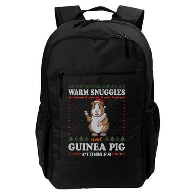 Warm Snuggles And Guinea Pig Cuddles Ugly Christmas Sweater Meaningful Gift Backpack