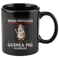 Warm Snuggles And Guinea Pig Cuddles Ugly Christmas Sweater Meaningful Gift 11oz C Handle Ceramic Mug