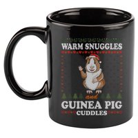 Warm Snuggles And Guinea Pig Cuddles Ugly Christmas Sweater Meaningful Gift 11oz C Handle Ceramic Mug