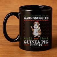 Warm Snuggles And Guinea Pig Cuddles Ugly Christmas Sweater Meaningful Gift 11oz C Handle Ceramic Mug