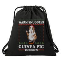 Warm Snuggles And Guinea Pig Cuddles Ugly Christmas Sweater Meaningful Gift Drawstring Bag