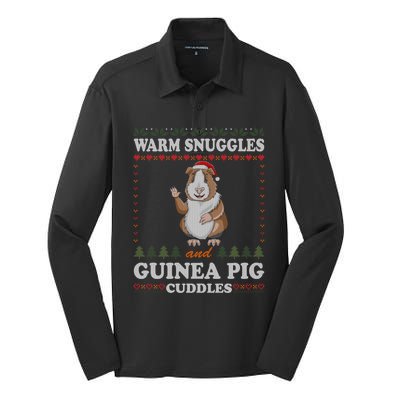 Warm Snuggles And Guinea Pig Cuddles Ugly Christmas Sweater Meaningful Gift Silk Touch Performance Long Sleeve Polo