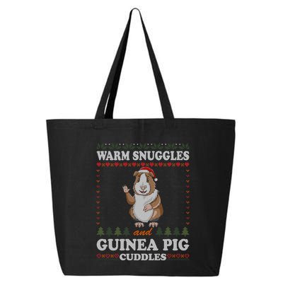 Warm Snuggles And Guinea Pig Cuddles Ugly Christmas Sweater Meaningful Gift 25L Jumbo Tote