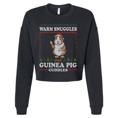 Warm Snuggles And Guinea Pig Cuddles Ugly Christmas Sweater Meaningful Gift Cropped Pullover Crew