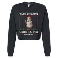 Warm Snuggles And Guinea Pig Cuddles Ugly Christmas Sweater Meaningful Gift Cropped Pullover Crew