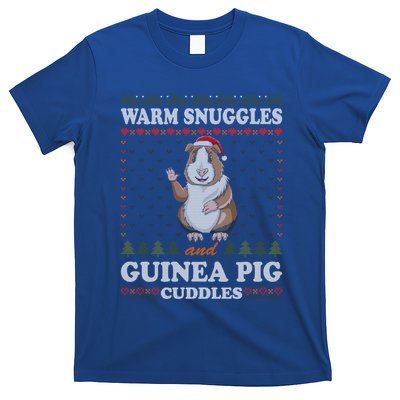 Warm Snuggles And Guinea Pig Cuddles Ugly Christmas Sweater Meaningful Gift T-Shirt