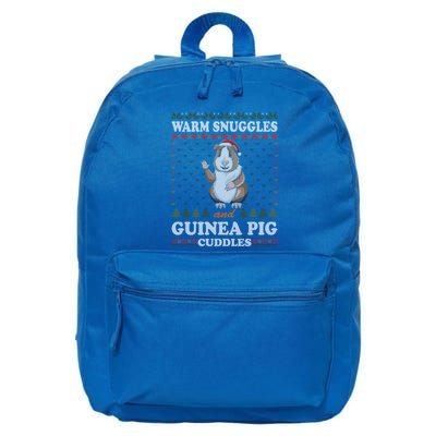 Warm Snuggles And Guinea Pig Cuddles Ugly Christmas Sweater Meaningful Gift 16 in Basic Backpack