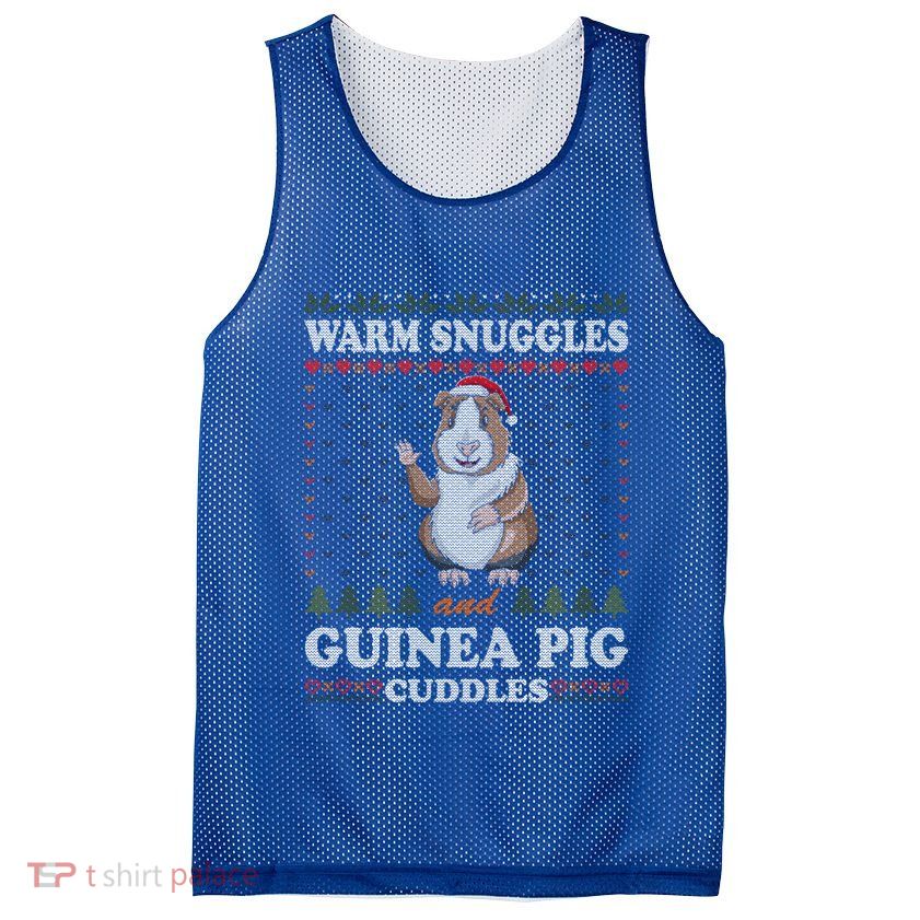 Warm Snuggles And Guinea Pig Cuddles Ugly Christmas Sweater Meaningful Gift Mesh Reversible Basketball Jersey Tank