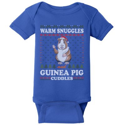 Warm Snuggles And Guinea Pig Cuddles Ugly Christmas Sweater Meaningful Gift Baby Bodysuit