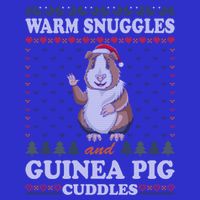 Warm Snuggles And Guinea Pig Cuddles Ugly Christmas Sweater Meaningful Gift Stripe Pom Pom Beanie