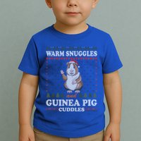 Warm Snuggles And Guinea Pig Cuddles Ugly Christmas Sweater Meaningful Gift Toddler T-Shirt