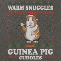 Warm Snuggles And Guinea Pig Cuddles Ugly Christmas Sweater Meaningful Gift Cotton Canvas Backpack