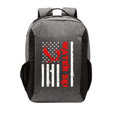 Water Ski American Flag Beachsports Wave Lover Water Skiing Gift Vector Backpack