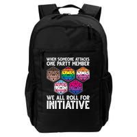 When Someone Attacks One Party Member We All Roll For Initiative Daily Commute Backpack