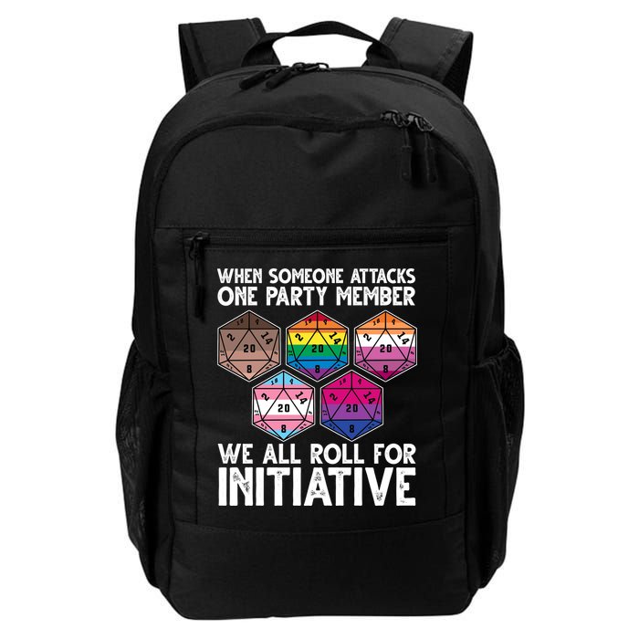 When Someone Attacks One Party Member We All Roll For Initiative Daily Commute Backpack