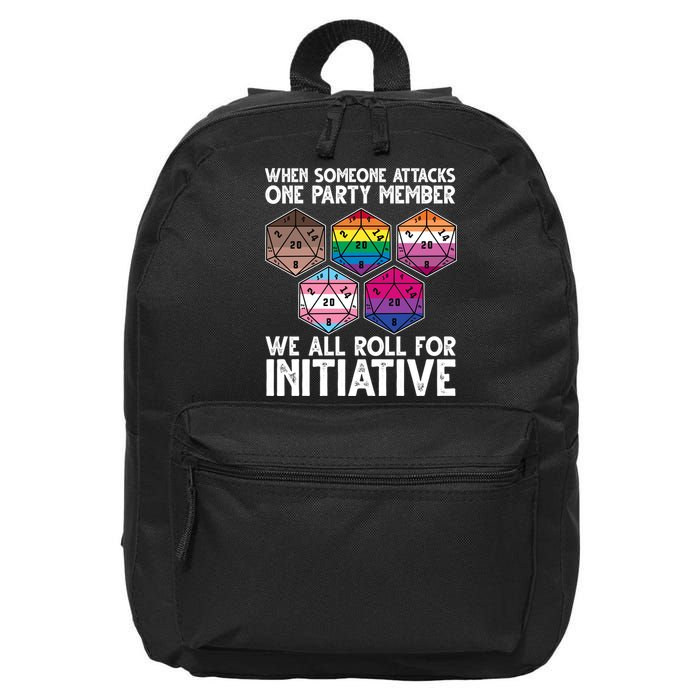 When Someone Attacks One Party Member We All Roll For Initiative 16 in Basic Backpack